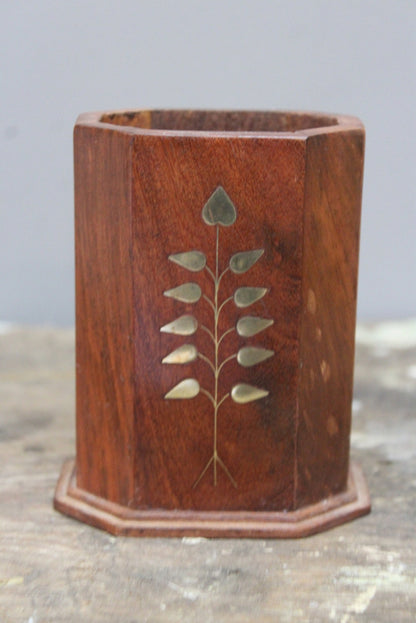 Eastern Wooden Pen Pot - Kernow Furniture