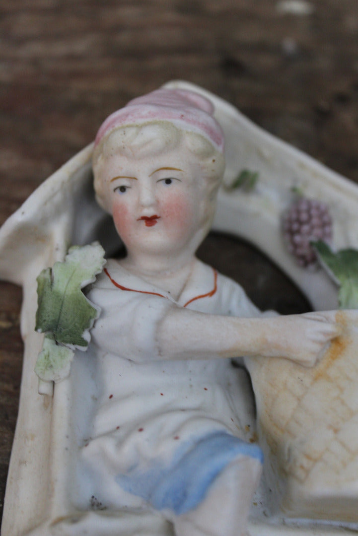 German Bisque Porcelain Hanging Figure. - Kernow Furniture