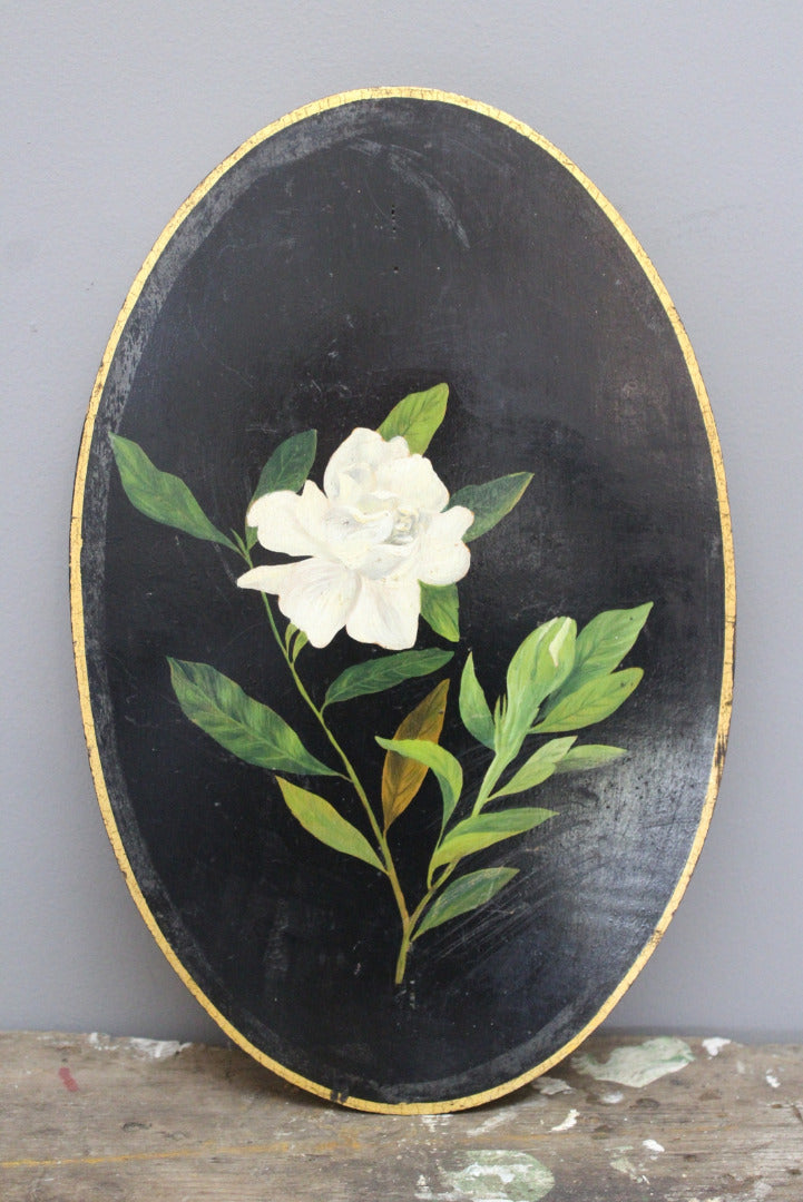 Handpainted Floral Plaque - Kernow Furniture