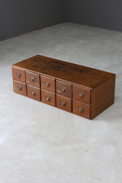 Early 20th Century Oak Bank of Drawers - Kernow Furniture