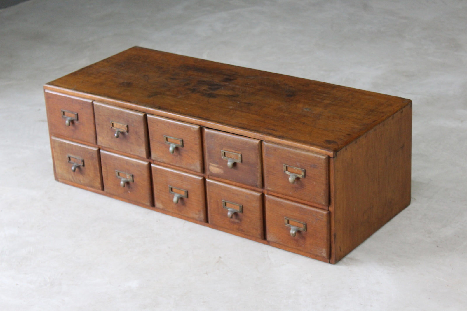 Early 20th Century Oak Bank of Drawers - Kernow Furniture