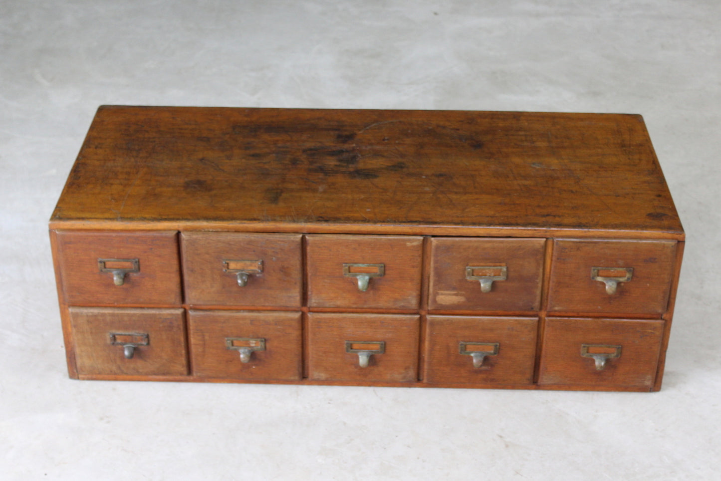 Early 20th Century Oak Bank of Drawers - Kernow Furniture