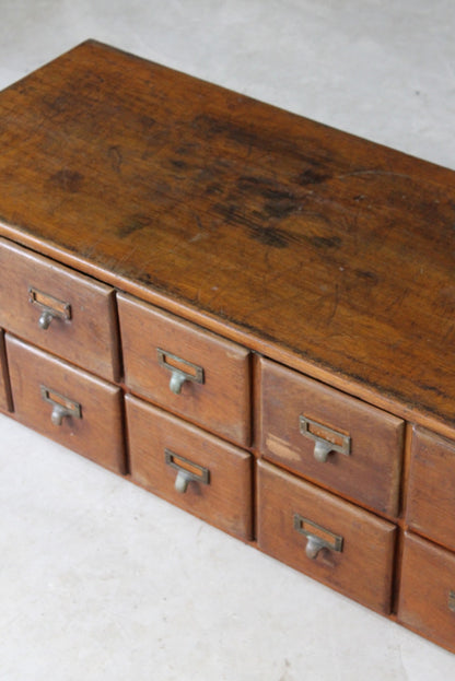 Early 20th Century Oak Bank of Drawers - Kernow Furniture