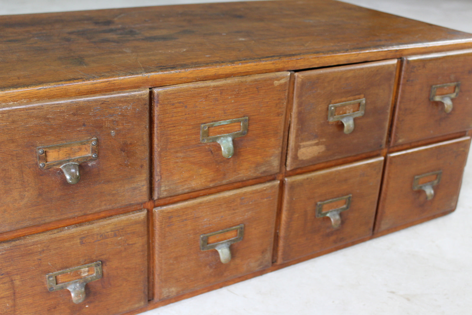 Early 20th Century Oak Bank of Drawers - Kernow Furniture