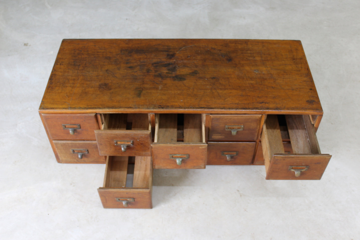 Early 20th Century Oak Bank of Drawers - Kernow Furniture