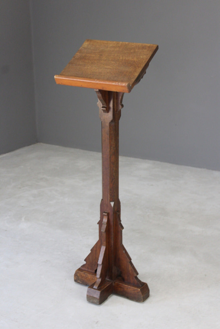 Arts & Crafts Solid Oak Lectern - Kernow Furniture