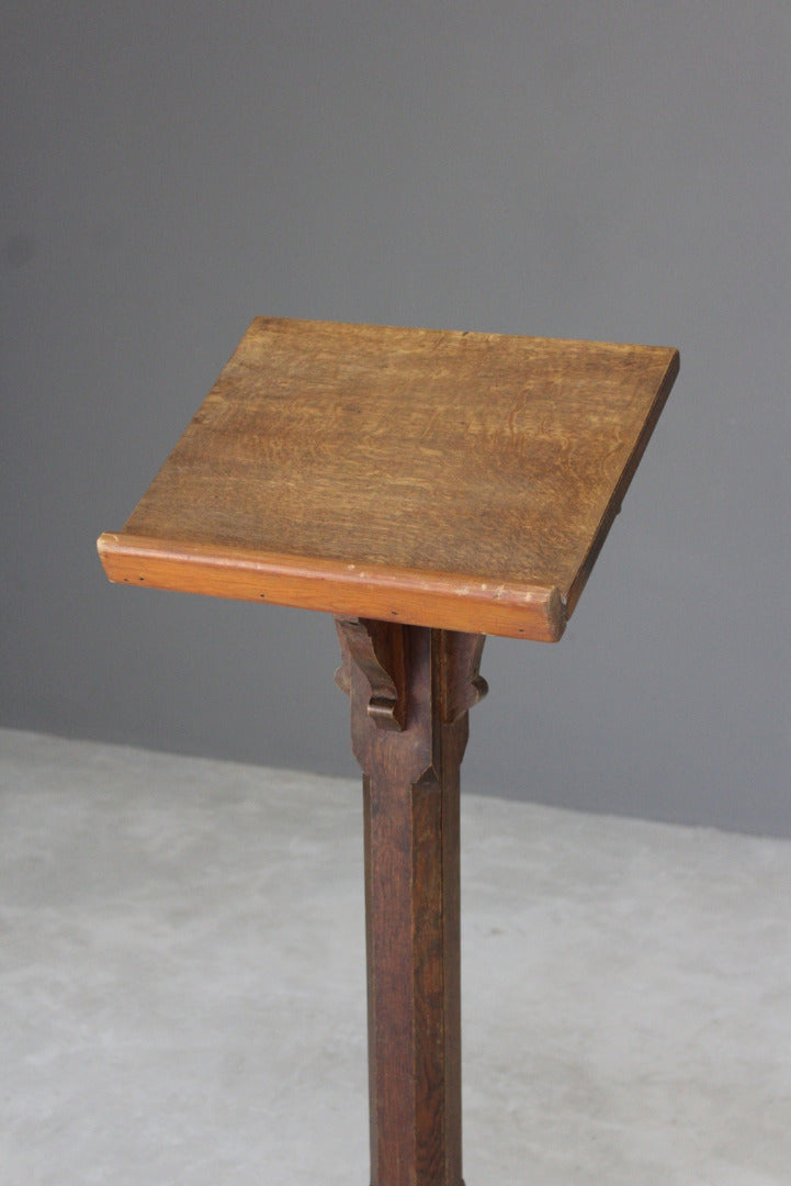 Arts & Crafts Solid Oak Lectern - Kernow Furniture