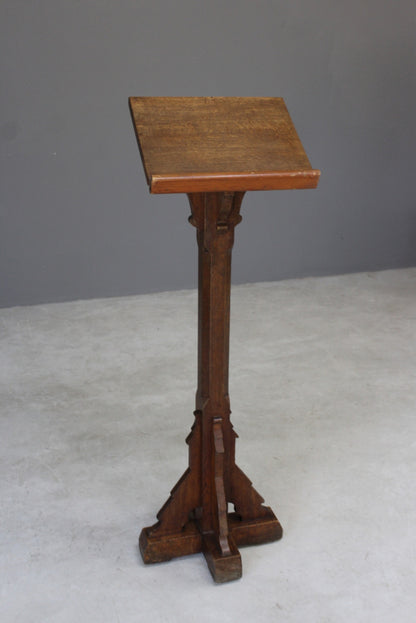 Arts & Crafts Solid Oak Lectern - Kernow Furniture