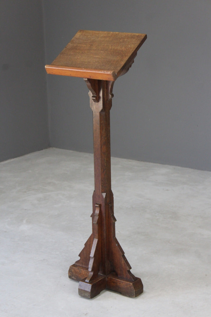 Arts & Crafts Solid Oak Lectern - Kernow Furniture