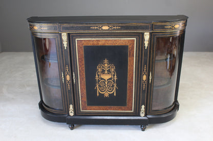 Antique Victorian Ebonised Credenza - Kernow Furniture