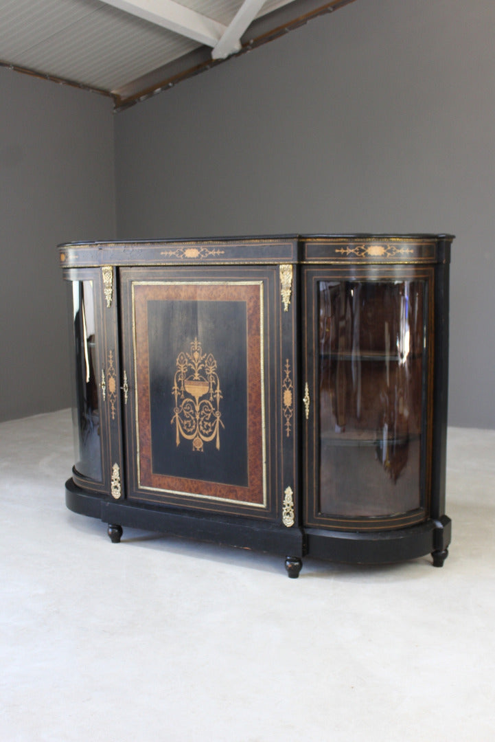 Antique Victorian Ebonised Credenza - Kernow Furniture