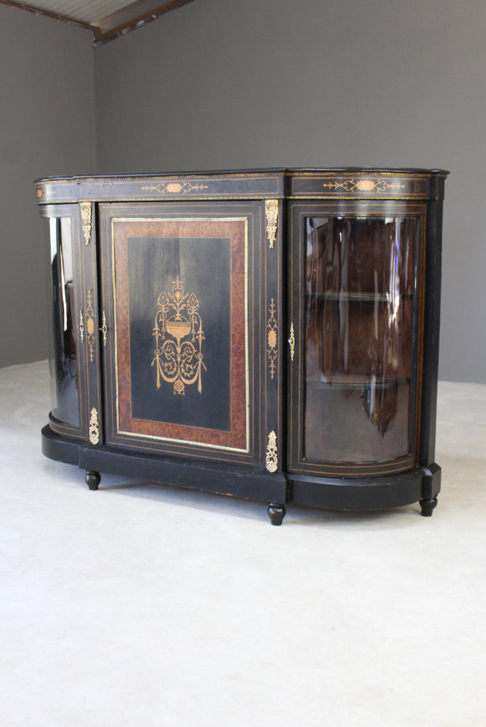 Antique Victorian Ebonised Credenza - Kernow Furniture