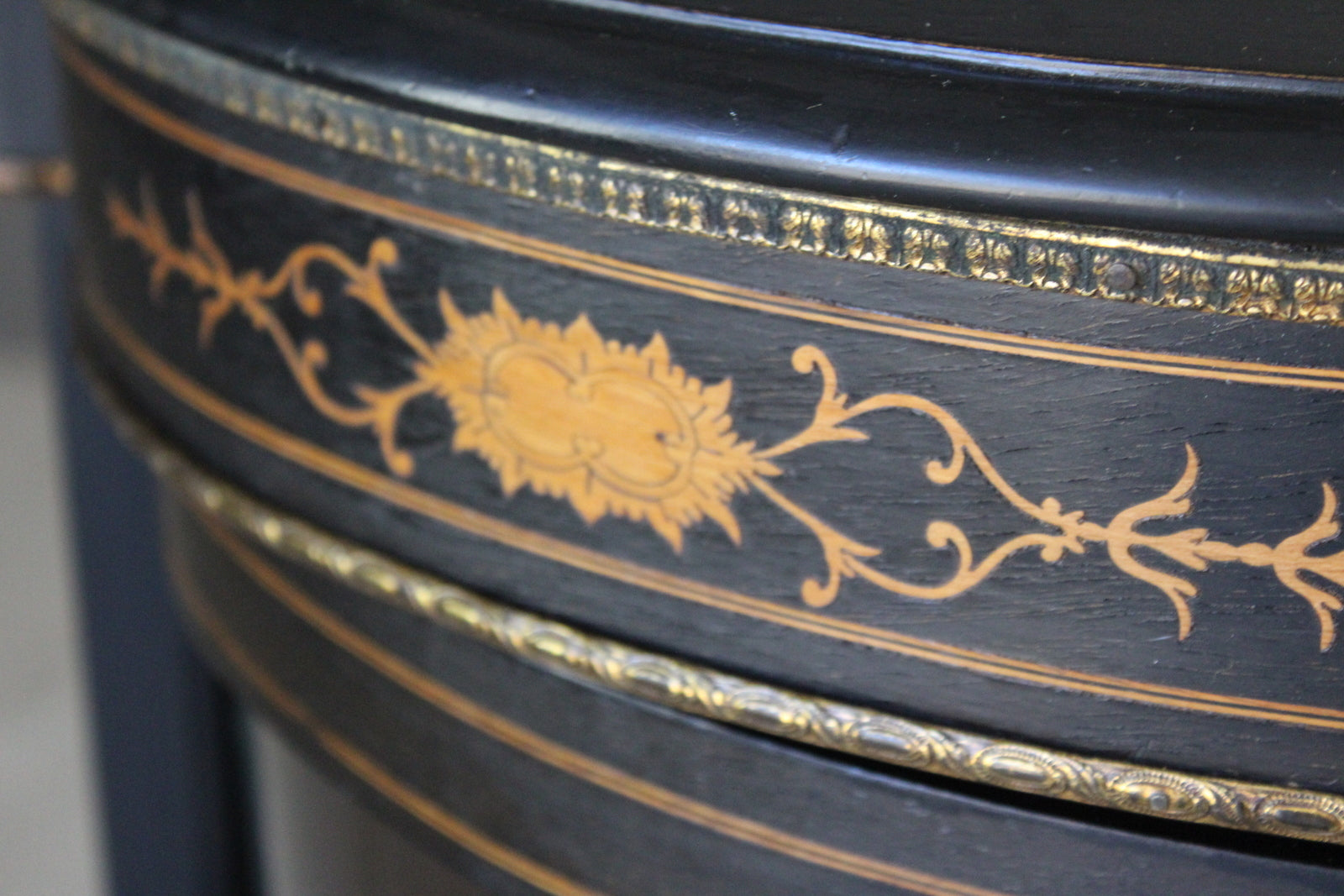 Antique Victorian Ebonised Credenza - Kernow Furniture