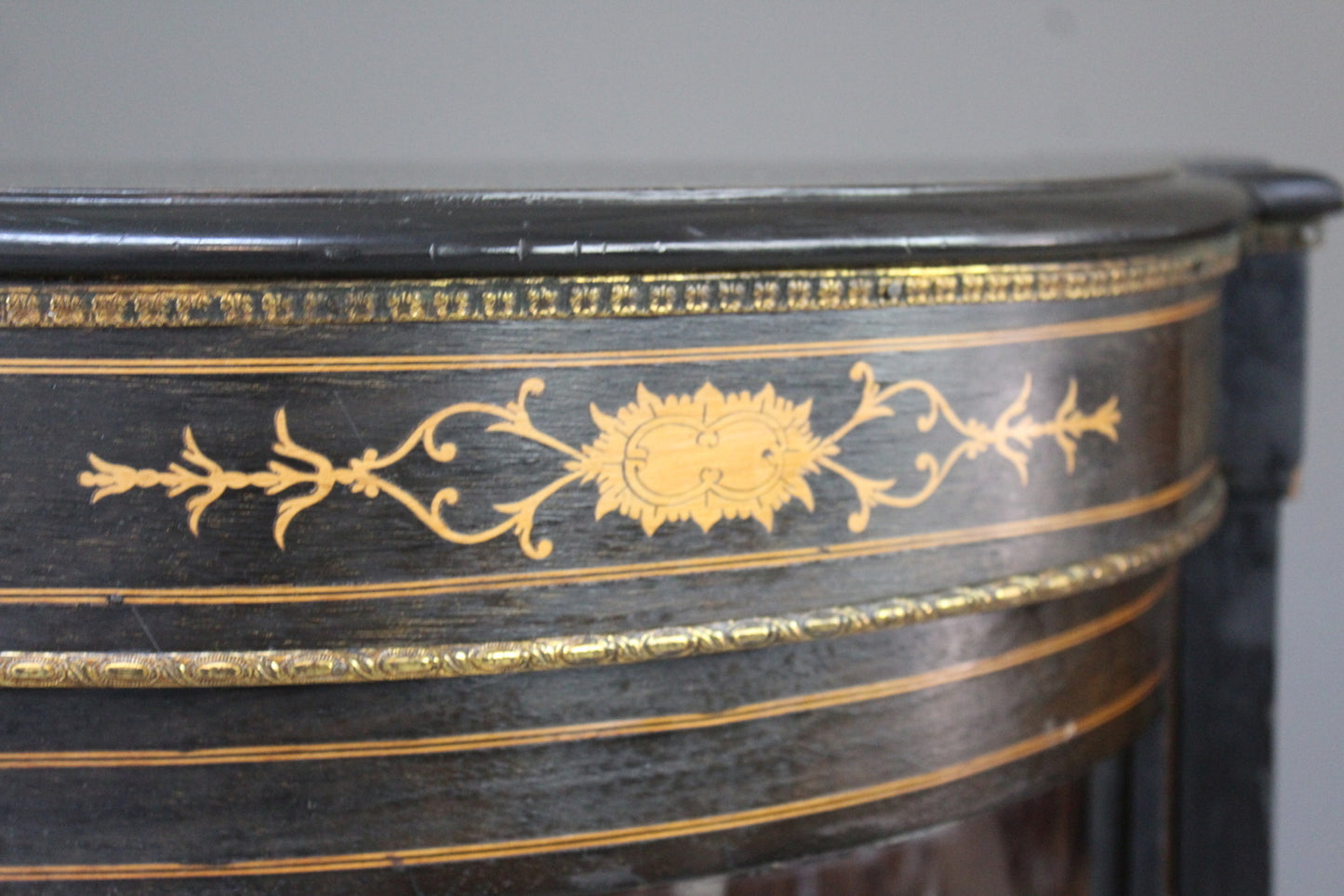 Antique Victorian Ebonised Credenza - Kernow Furniture