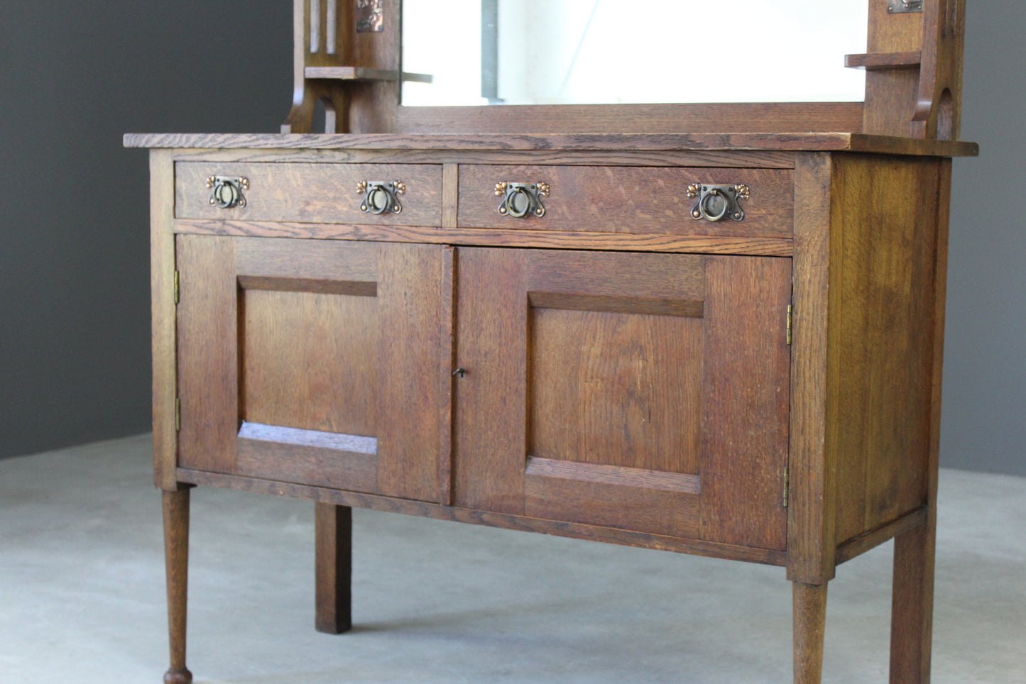 Arts & Crafts Oak Sideboard - Kernow Furniture
