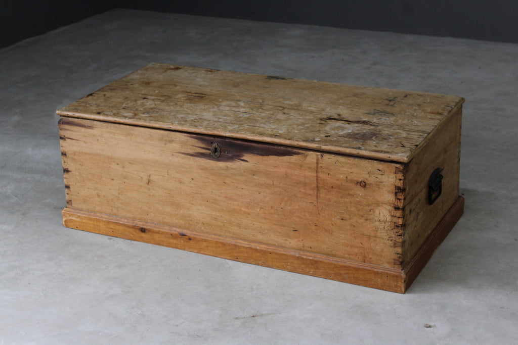 Antique Pine Chest - Kernow Furniture