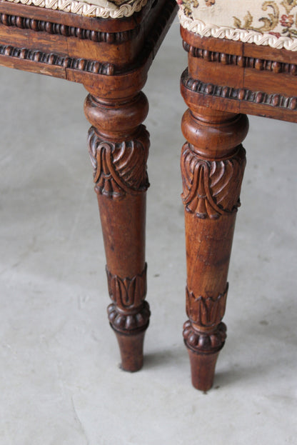 Pair Antique Rosewood Dining Chairs - Kernow Furniture