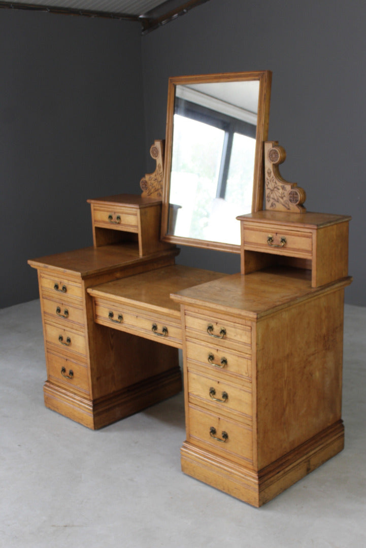 Antique Edwards & Roberts Ash Dressing Table - Kernow Furniture