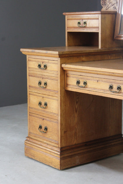 Antique Edwards & Roberts Ash Dressing Table - Kernow Furniture