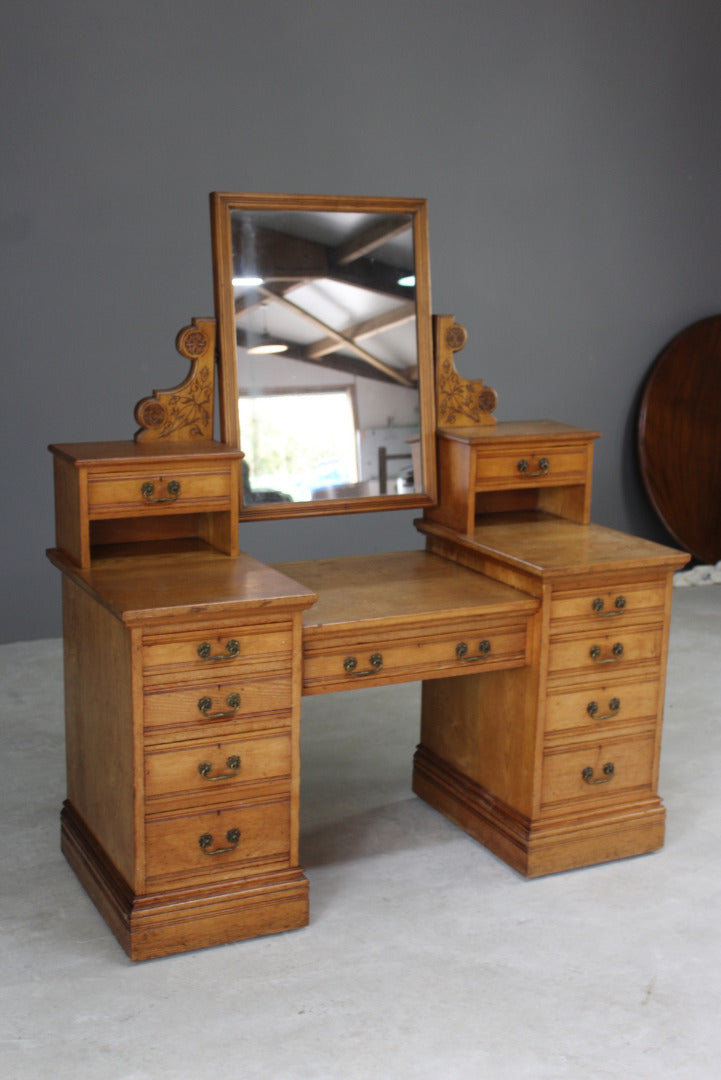 Antique Edwards & Roberts Ash Dressing Table - Kernow Furniture