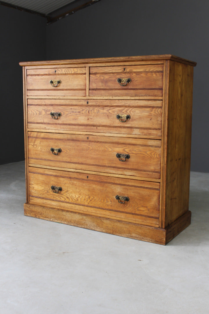 Antique Edwards & Roberts Ash Chest of Drawers - Kernow Furniture