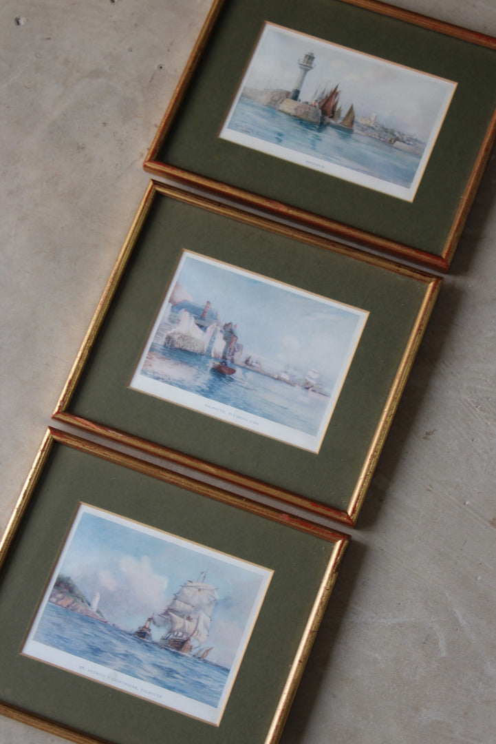 Vintage Framed Cornish Landmark Pictures - Kernow Furniture