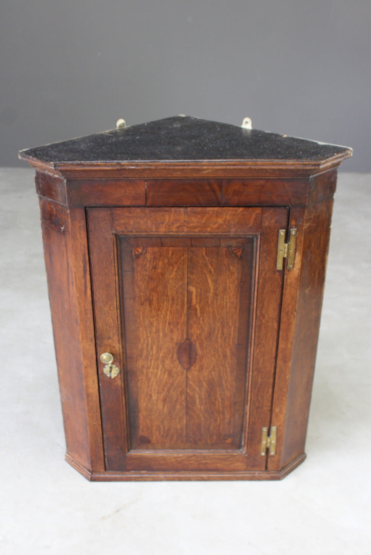 Antique Oak Georgian Corner Cupboard - Kernow Furniture