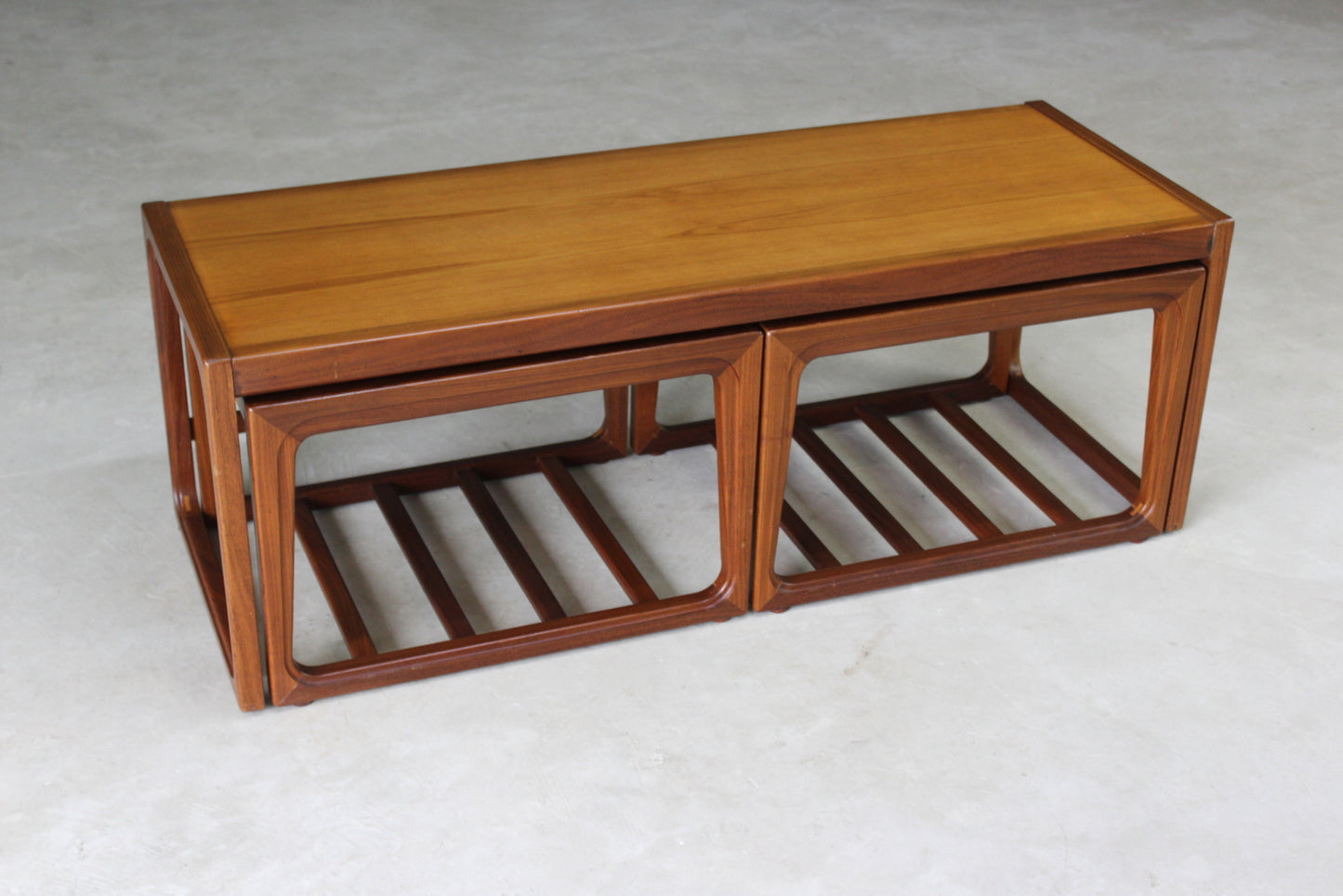 Retro Nest Teak Coffee Tables - Kernow Furniture