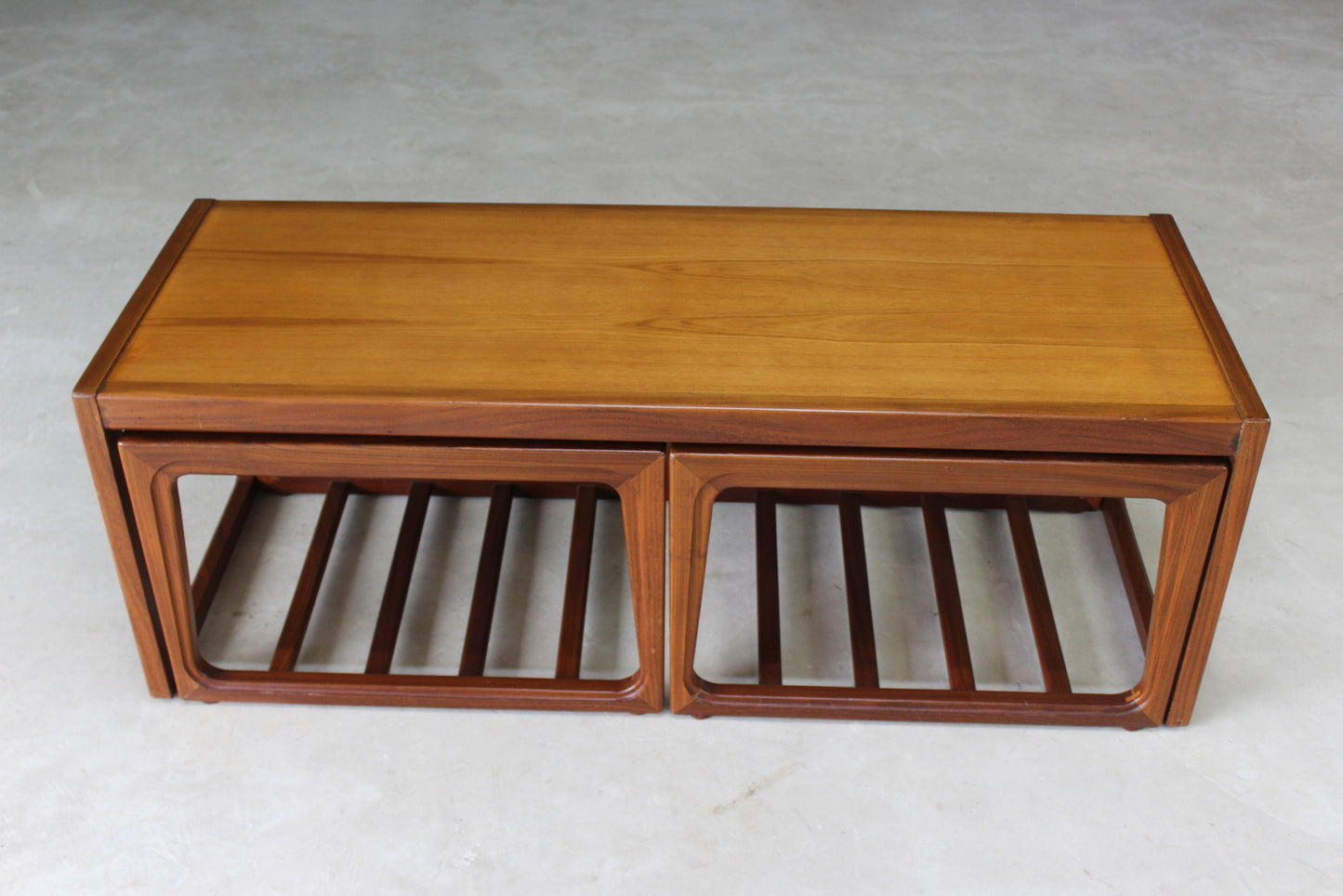 Retro Nest Teak Coffee Tables - Kernow Furniture