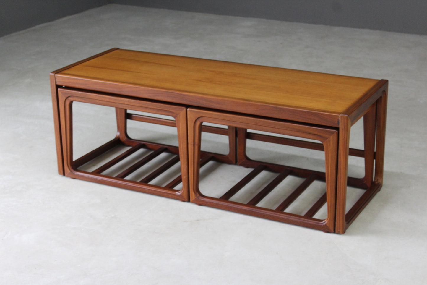 Retro Nest Teak Coffee Tables - Kernow Furniture