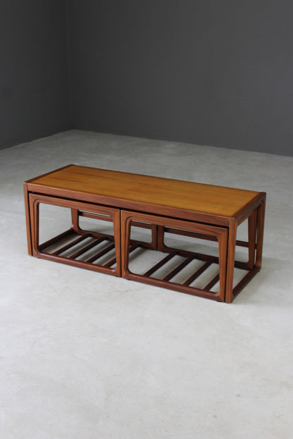 Retro Nest Teak Coffee Tables - Kernow Furniture