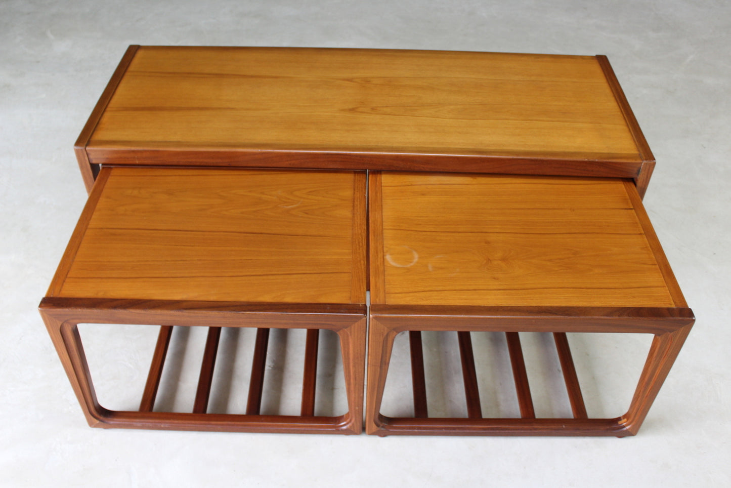 Retro Nest Teak Coffee Tables - Kernow Furniture