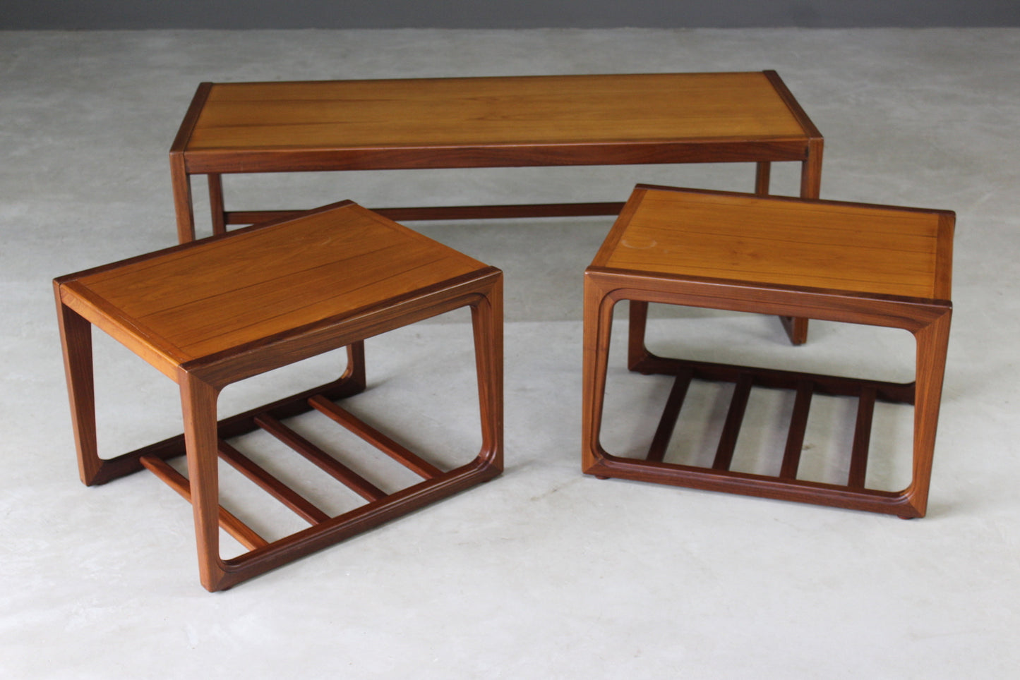 Retro Nest Teak Coffee Tables - Kernow Furniture