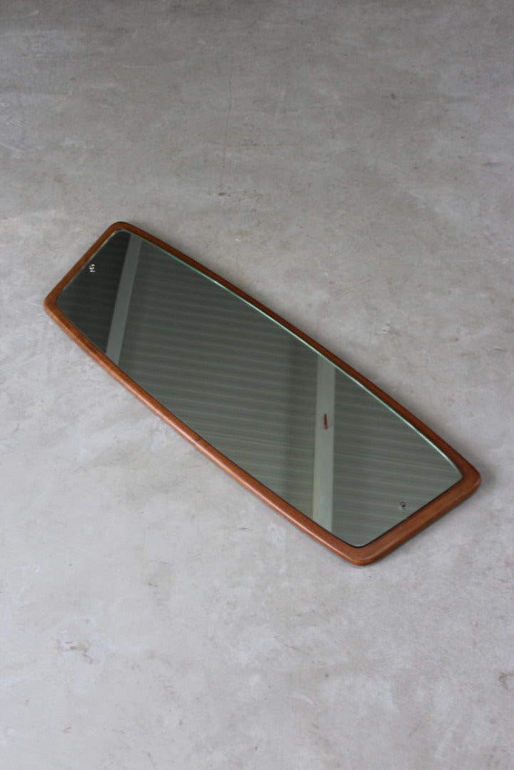 Retro Teak Wall Mirror - Kernow Furniture