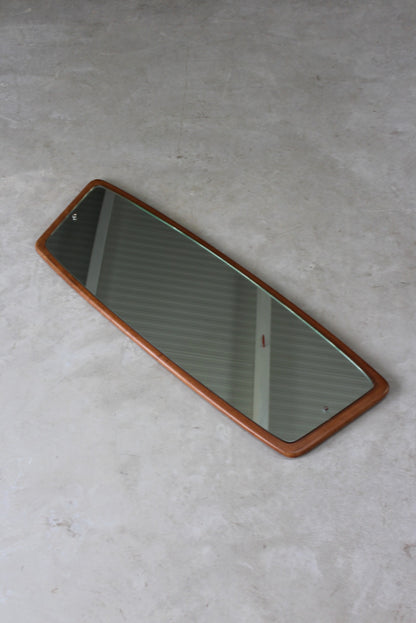 Retro Teak Wall Mirror - Kernow Furniture