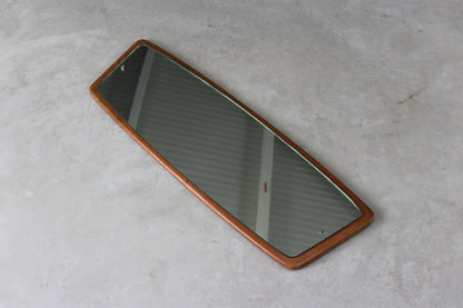 Retro Teak Wall Mirror - Kernow Furniture