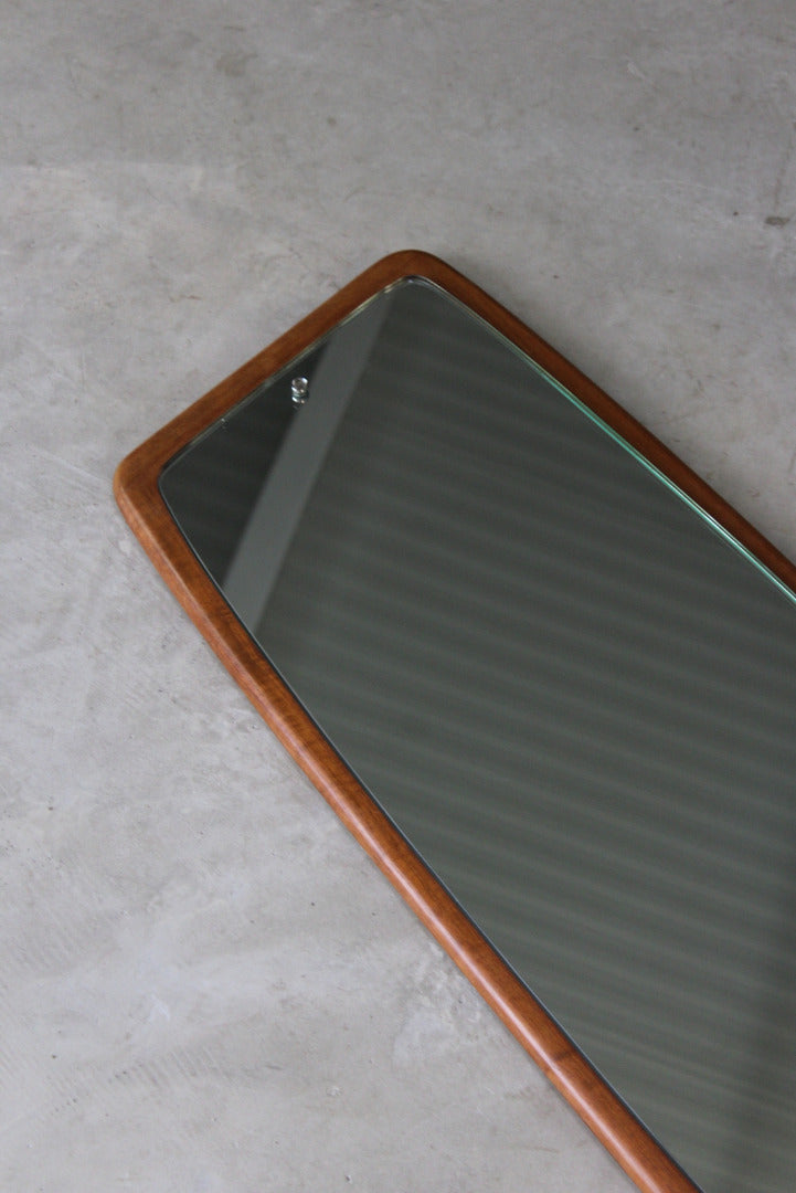 Retro Teak Wall Mirror - Kernow Furniture