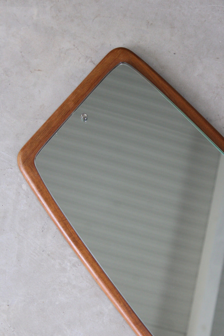 Retro Teak Wall Mirror - Kernow Furniture