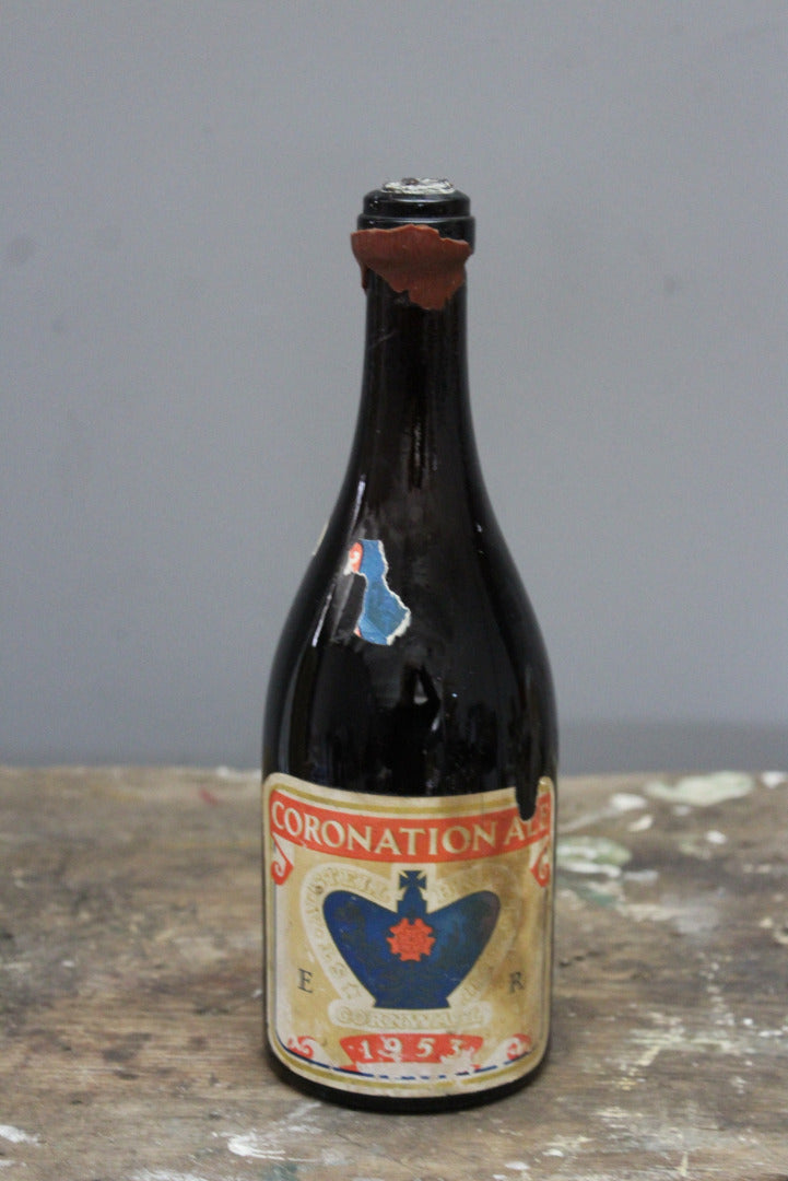 St Austell Brewery Co Cornwall Coronation Ale 1953 - Kernow Furniture
