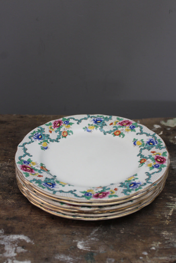 Royal Cauldon Victoria 6 x Breakfast Plates - Kernow Furniture