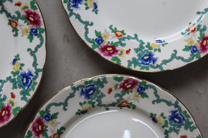 Royal Cauldon Victoria Dinner Plates x 5 - Kernow Furniture