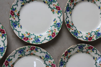 Royal Cauldon Victoria Dinner Plates x 5 - Kernow Furniture