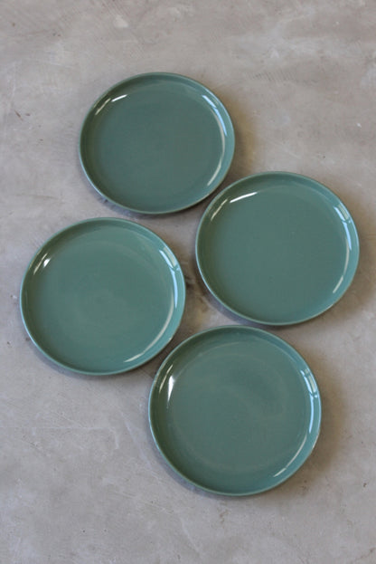 4 Denby Manor Green Plates - Kernow Furniture