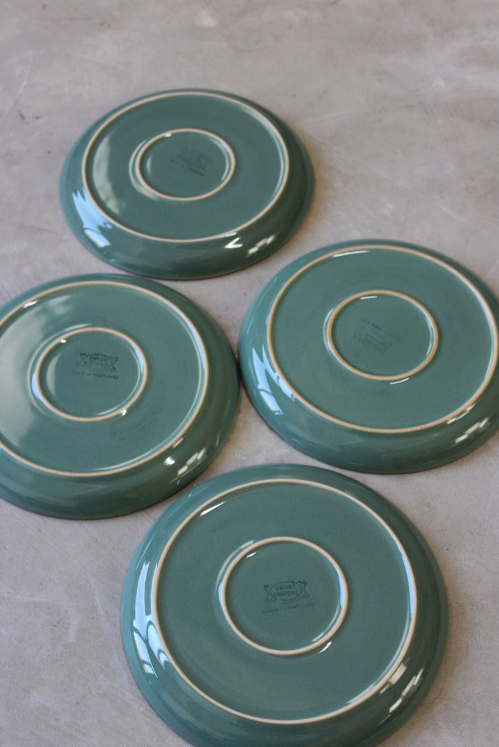 4 Denby Manor Green Plates - Kernow Furniture