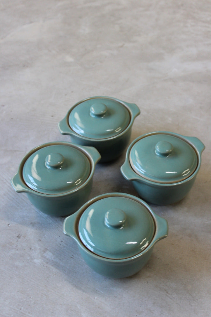 4 Denby Manor Green Individual Casserole Oven Dish - Kernow Furniture