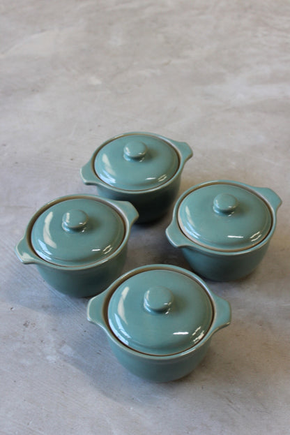 4 Denby Manor Green Individual Casserole Oven Dish - Kernow Furniture