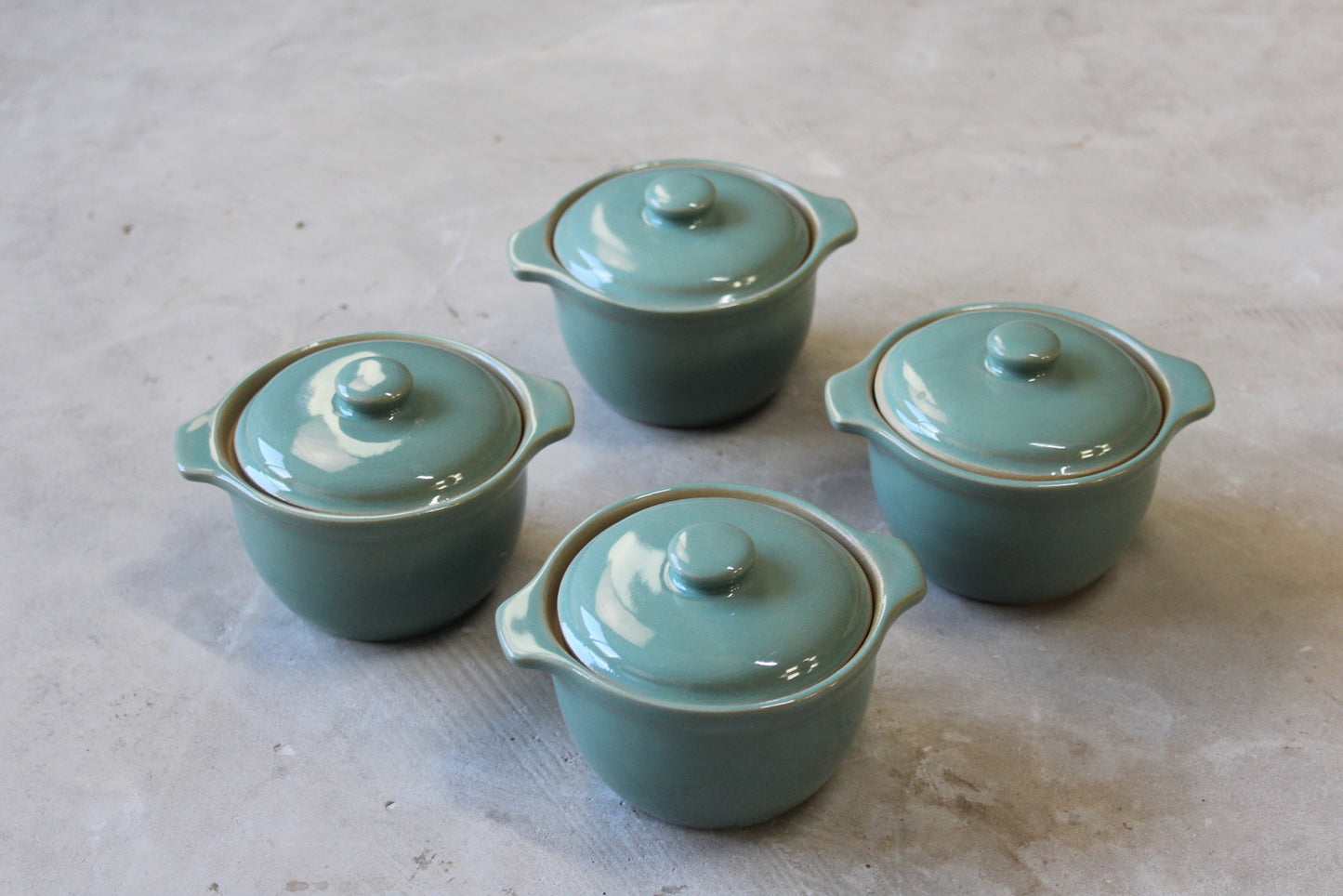 4 Denby Manor Green Individual Casserole Oven Dish - Kernow Furniture