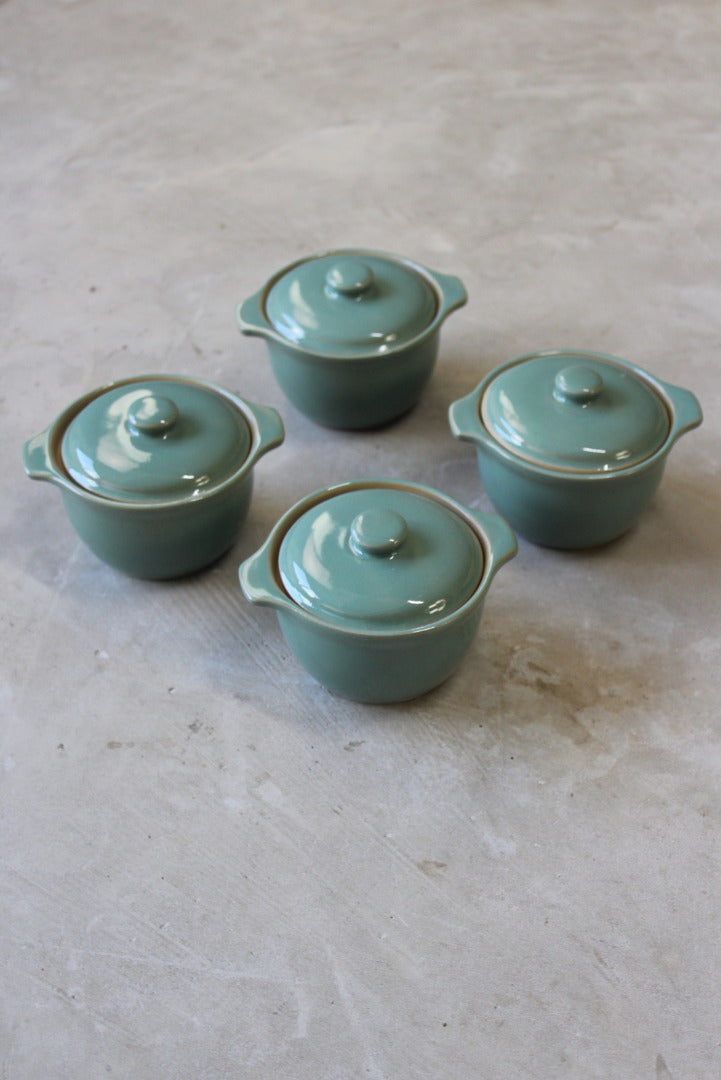 4 Denby Manor Green Individual Casserole Oven Dish - Kernow Furniture