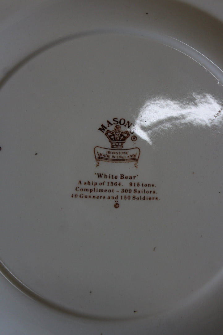 6 Masons Ship Ironstone Transferware Dinner Plates - Kernow Furniture