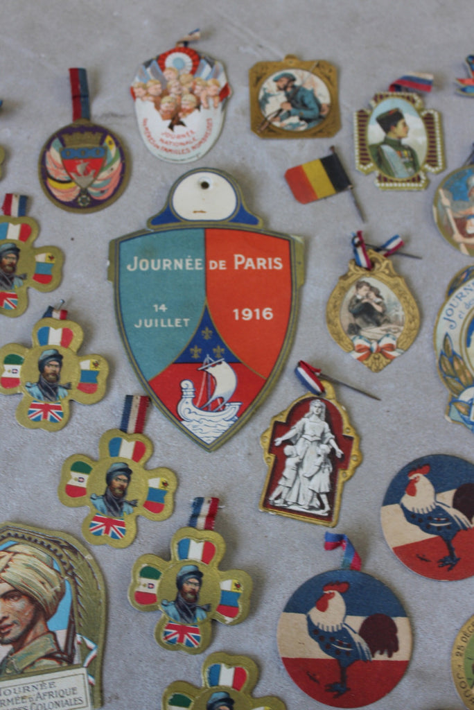 Collection French Paper Fundraising Badges - Kernow Furniture